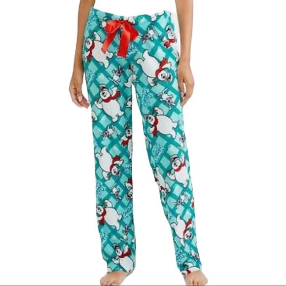 Official “Frosty the Snowman” Cozy Fleece PJ Pants Size XL (16-18) - Picture 1 of 5